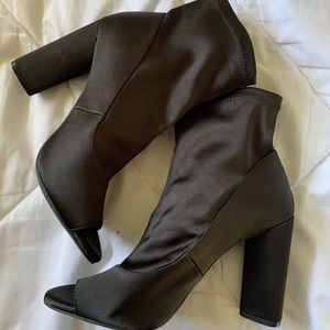Gianni Bini Peep Toe Slip On Booties